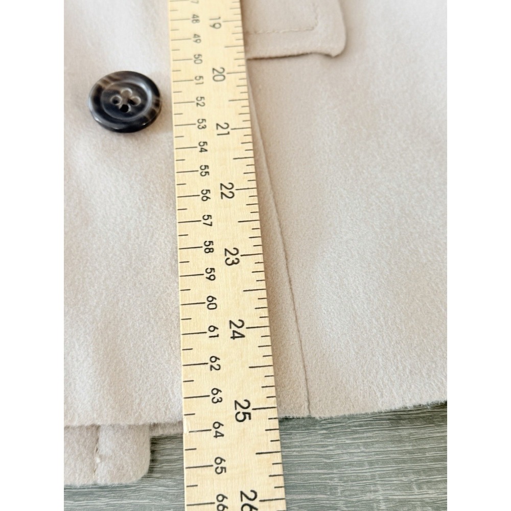 J.Crew Wool Peacoat Jacket Womens 6 Ivory Double Breasted Thinsulate NWT - Picture 15 of 16